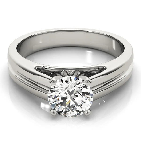Cathedral Solitaire Engagement Ring - Image 3