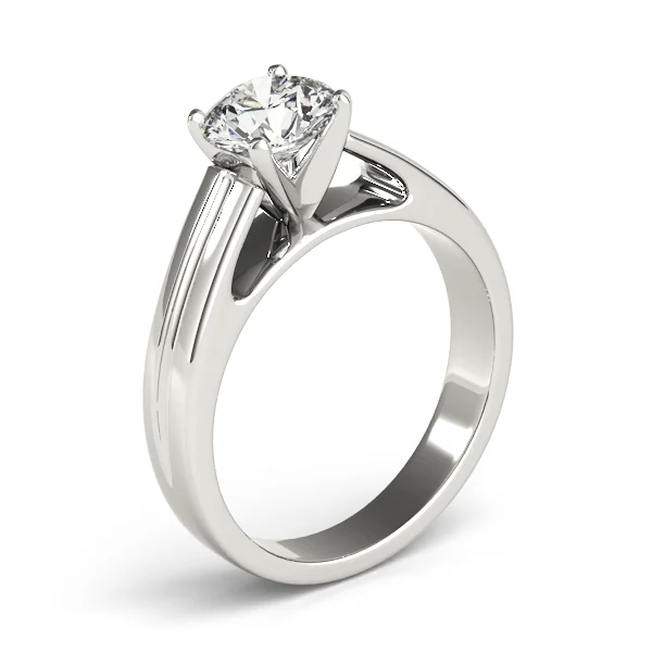 Cathedral Solitaire Engagement Ring - Image 4
