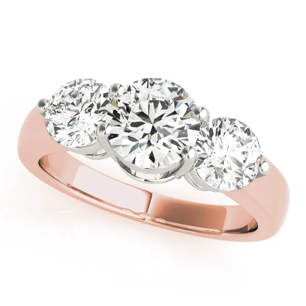 3-Stone Round Engagement Ring - Image 9