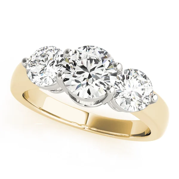 3-Stone Round Engagement Ring - Image 5