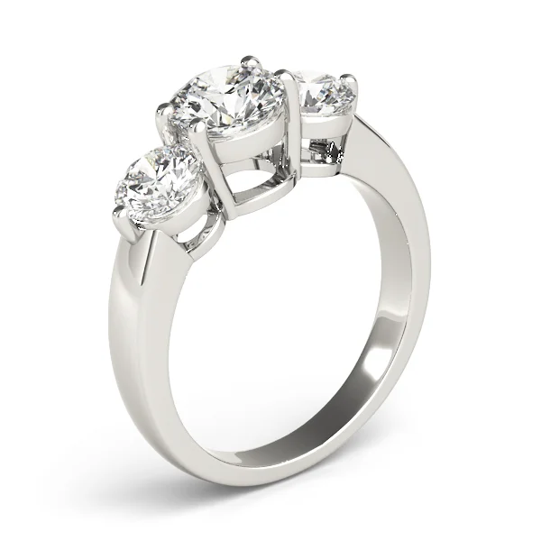 3-Stone Round Engagement Ring - Image 4