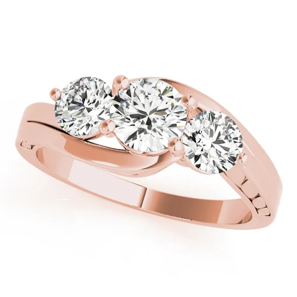 ENGAGEMENT RINGS 3 STONE ROUND - Image 9
