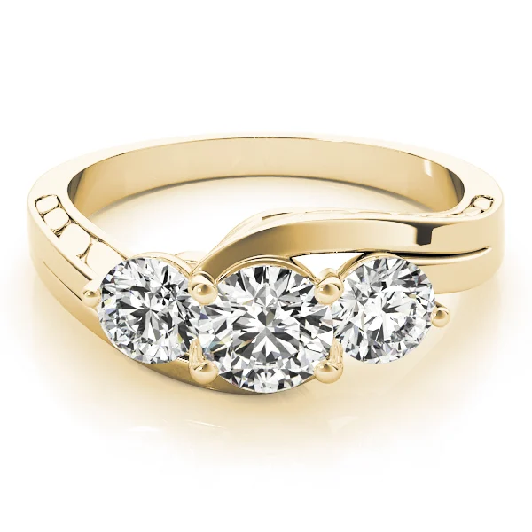 ENGAGEMENT RINGS 3 STONE ROUND - Image 7