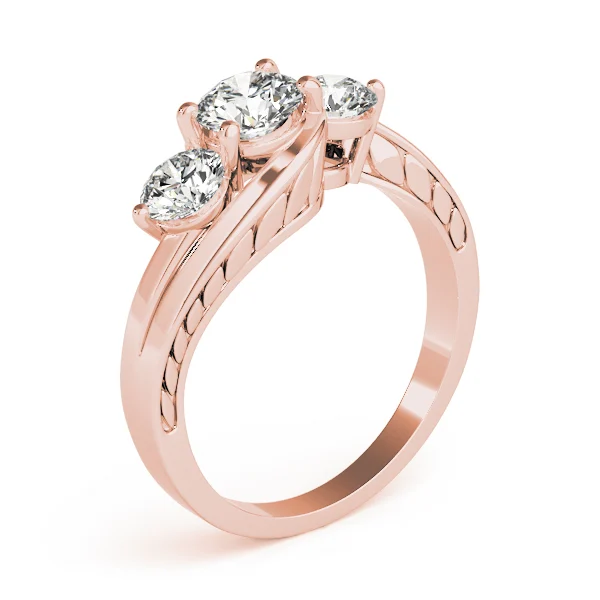 ENGAGEMENT RINGS 3 STONE ROUND - Image 12