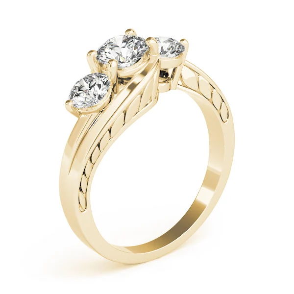 ENGAGEMENT RINGS 3 STONE ROUND - Image 8