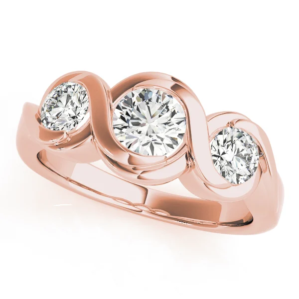 3-Stone Bypass Engagement Ring - Image 9