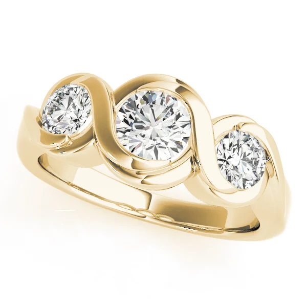 3-Stone Bypass Engagement Ring - Image 5