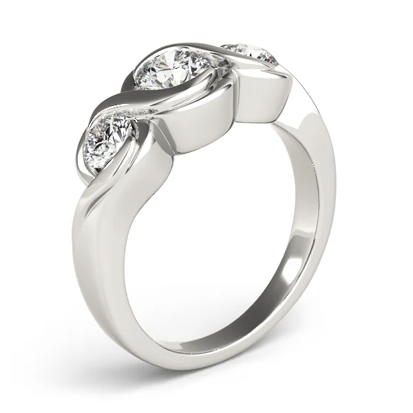 3-Stone Bypass Engagement Ring - Image 4