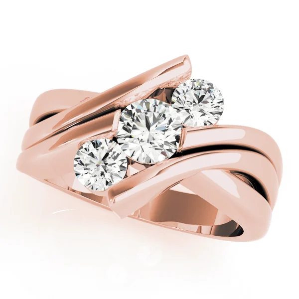 ENGAGEMENT RINGS 3 STONE ROUND - Image 9