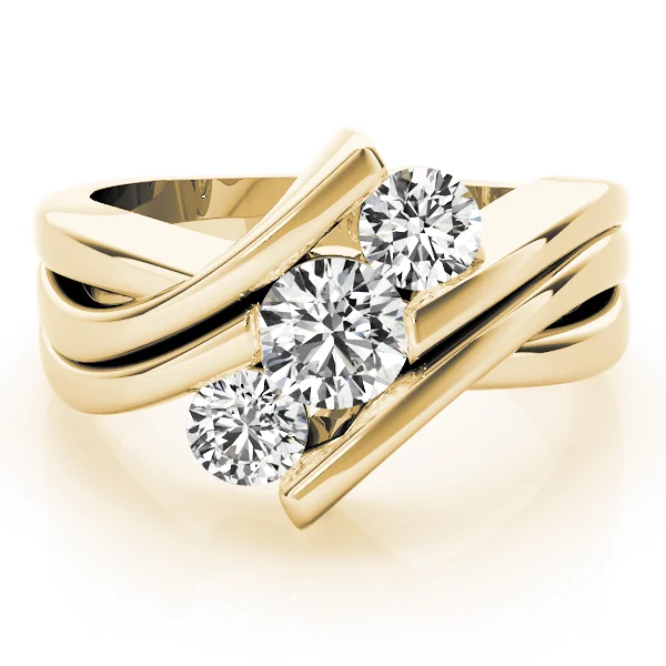 ENGAGEMENT RINGS 3 STONE ROUND - Image 7