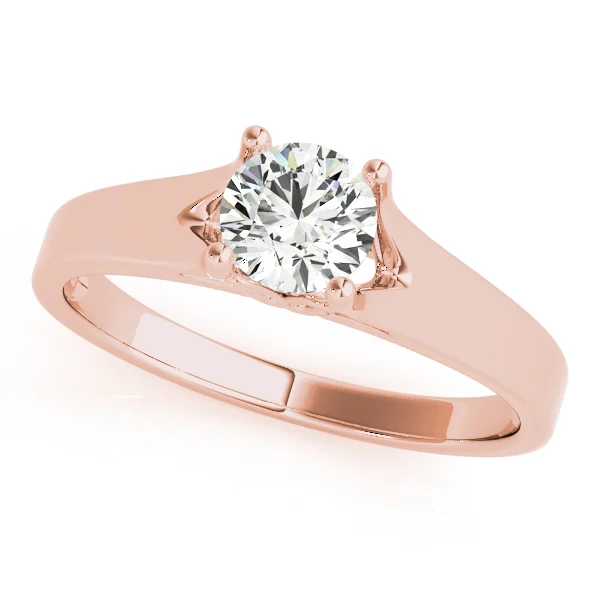 Solitaire Round Engagement Rings - Image 9
