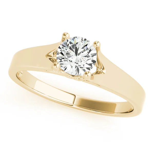 Solitaire Round Engagement Rings - Image 5