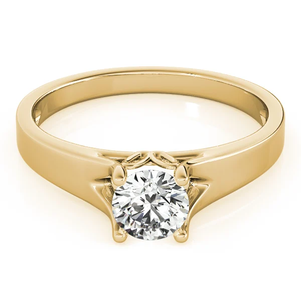 Solitaire Round Engagement Rings - Image 7