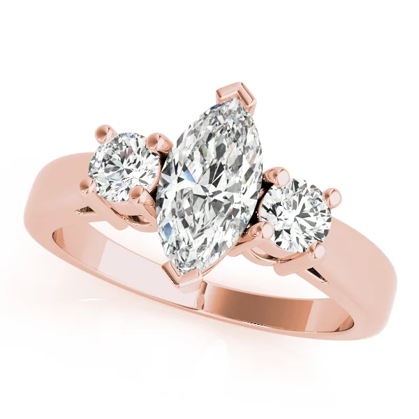 3-Stone Marquise Engagement Ring - Image 9