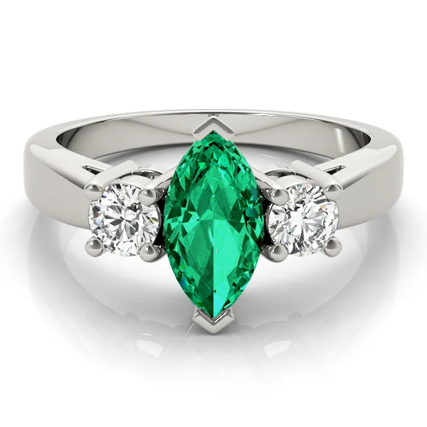 3-Stone Marquise Engagement Ring - Image 15