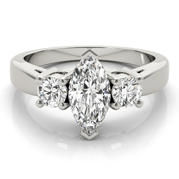 3-Stone Marquise Engagement Ring - Image 3