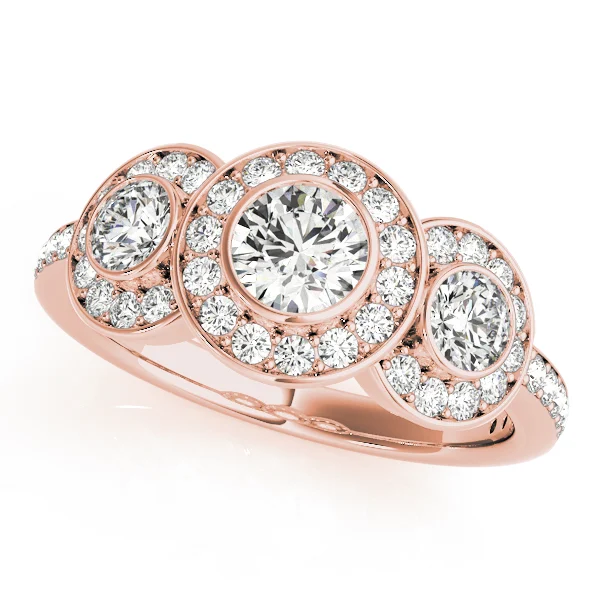 ENGAGEMENT RINGS 3 STONE ROUND - Image 9