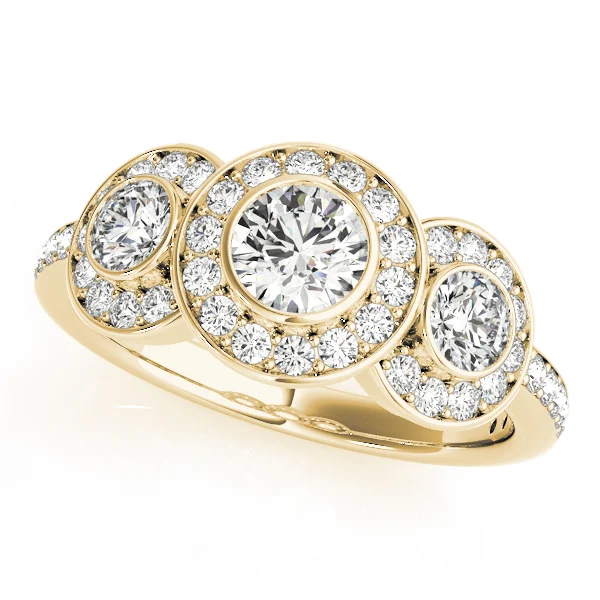 ENGAGEMENT RINGS 3 STONE ROUND - Image 5