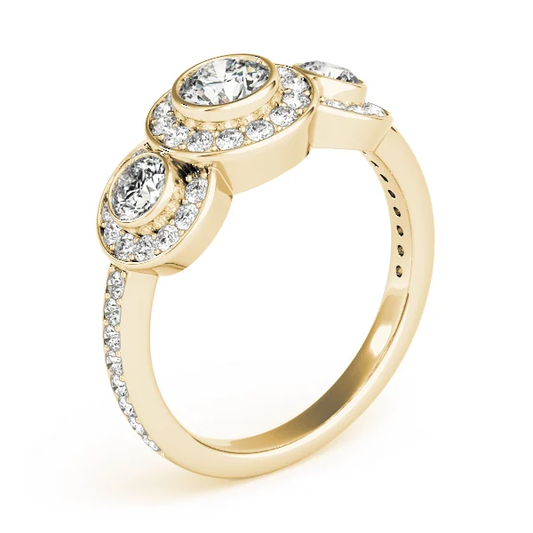 ENGAGEMENT RINGS 3 STONE ROUND - Image 8