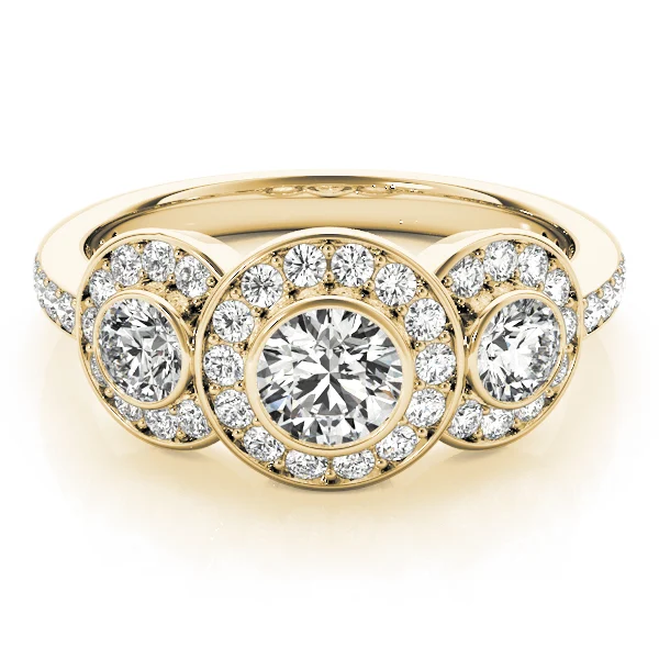 ENGAGEMENT RINGS 3 STONE ROUND - Image 7