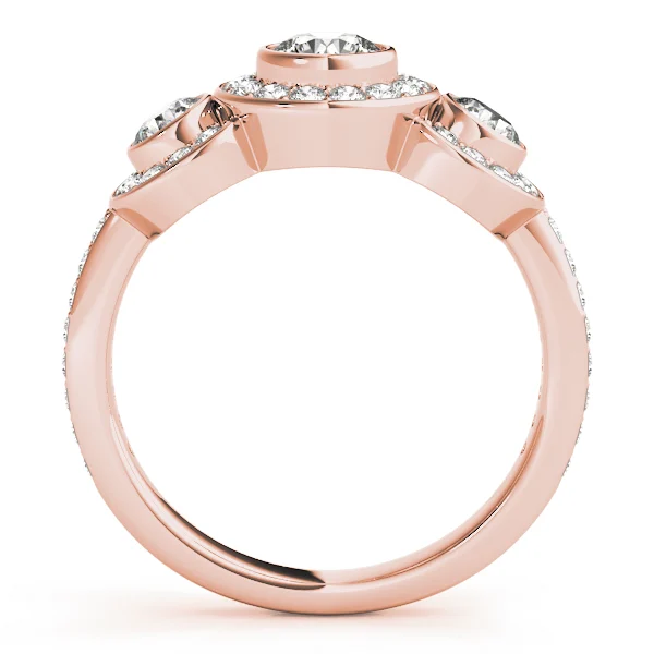 ENGAGEMENT RINGS 3 STONE ROUND - Image 10