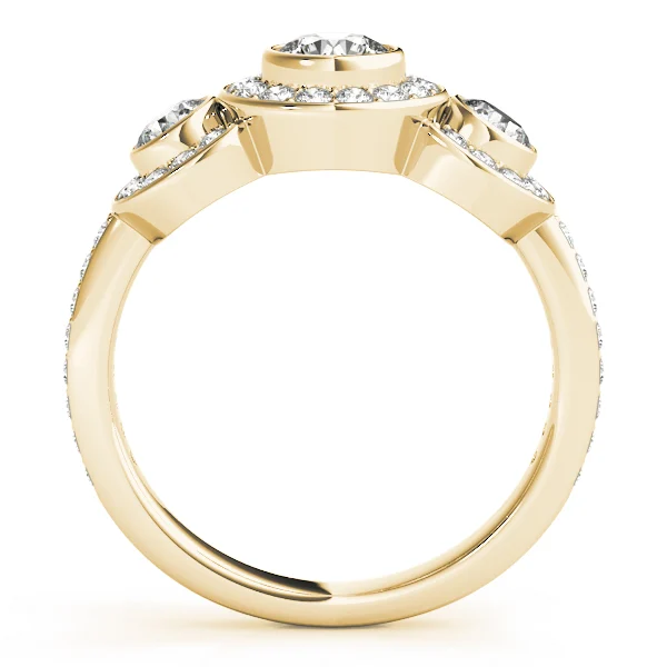 ENGAGEMENT RINGS 3 STONE ROUND - Image 6