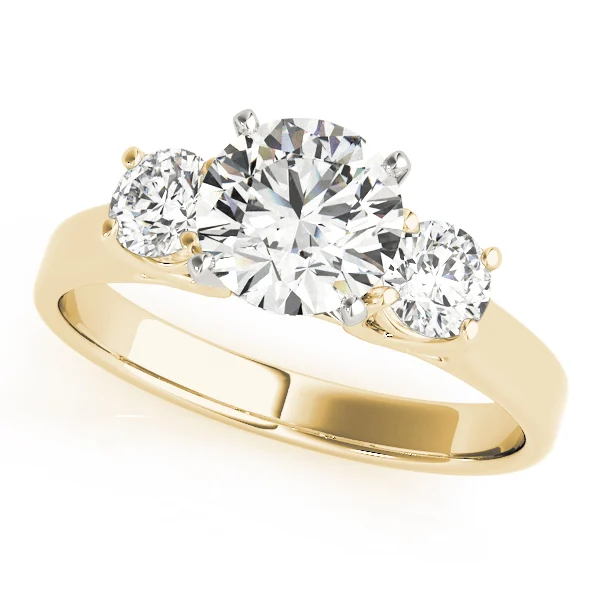 3-Stone Round Engagement Ring - Image 5