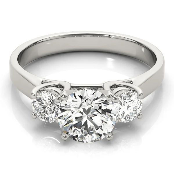 3-Stone Round Engagement Ring - Image 3
