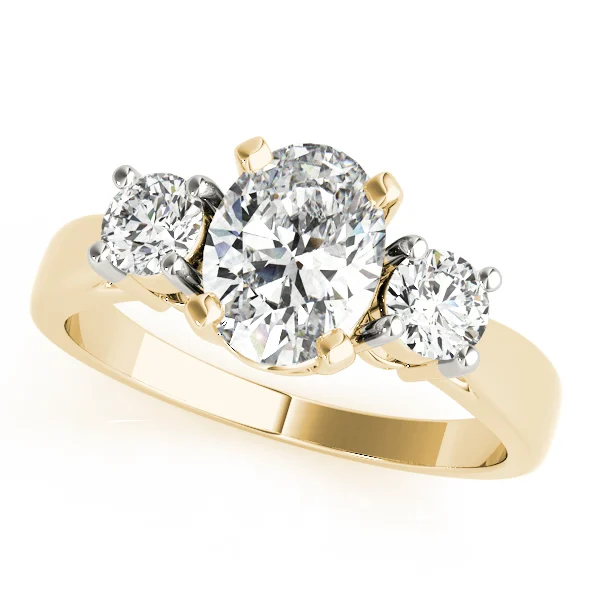 3-Stone Prong Set Engagement Rings - Image 5