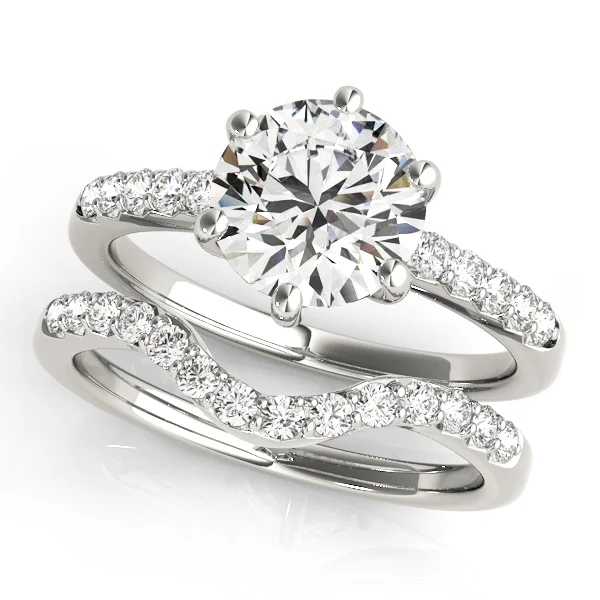 Single Row Prong Engagement Ring - Image 3