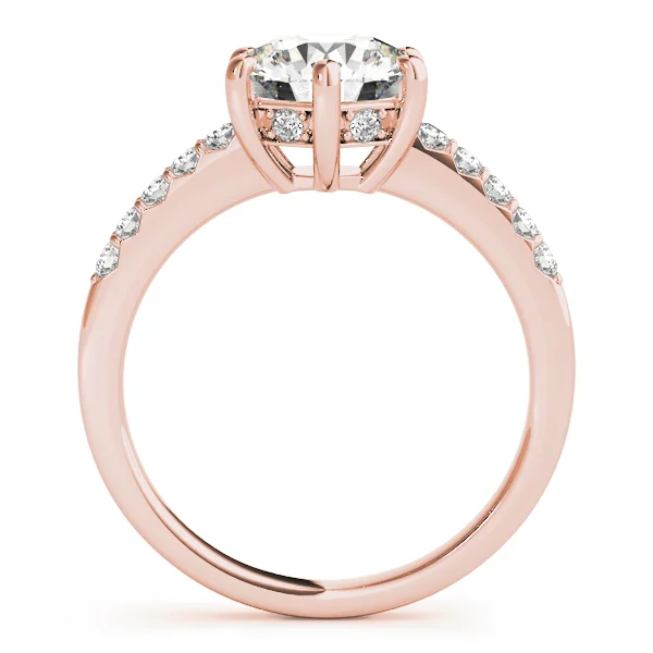 Single Row Prong Engagement Ring - Image 8