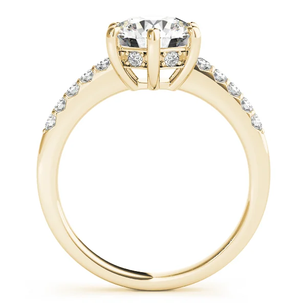 Single Row Prong Engagement Ring - Image 5