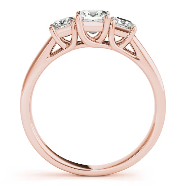 3-Stone Princess Cut Trellis Engagement Ring - Image 10