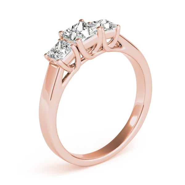 3-Stone Princess Cut Trellis Engagement Ring - Image 12