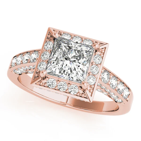 ENGAGEMENT RINGS HALO SQUARE & CUS - Image 9