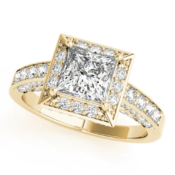 ENGAGEMENT RINGS HALO SQUARE & CUS - Image 5