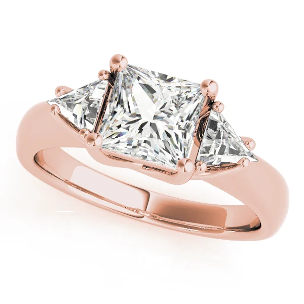 3-Stone Princess-Cut Trellis Engagement Rings - Image 9