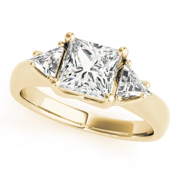 3-Stone Princess-Cut Trellis Engagement Rings - Image 5