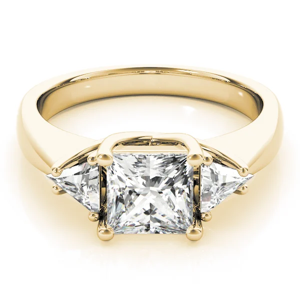 3-Stone Princess-Cut Trellis Engagement Rings - Image 7
