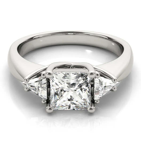 3-Stone Princess-Cut Trellis Engagement Rings - Image 3