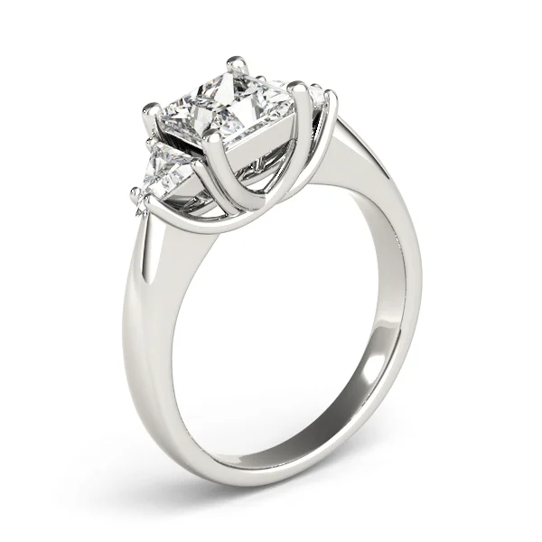 3-Stone Princess-Cut Trellis Engagement Rings - Image 4