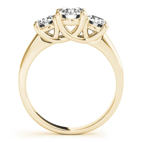 3-Stone Prong Set Trellis Engagement Ring - Image 6