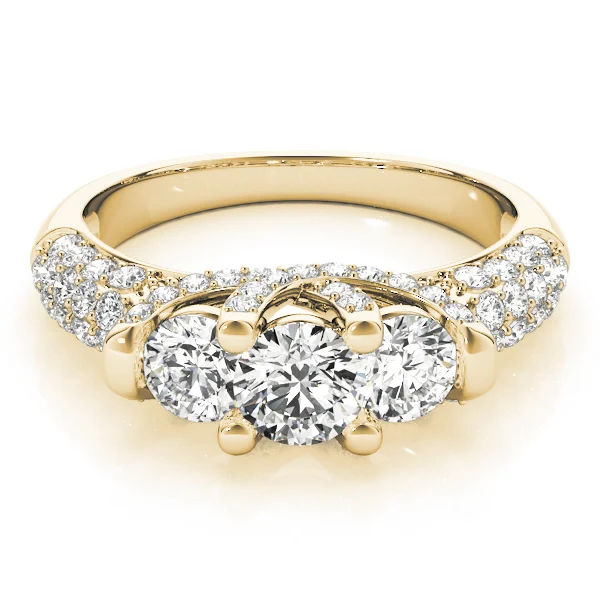 ENGAGEMENT RINGS 3 STONE ROUND - Image 7