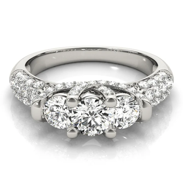 ENGAGEMENT RINGS 3 STONE ROUND - Image 3