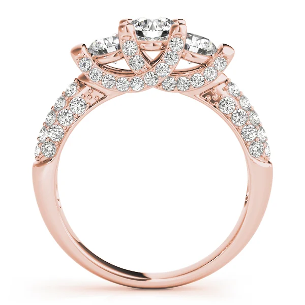 ENGAGEMENT RINGS 3 STONE ROUND - Image 10