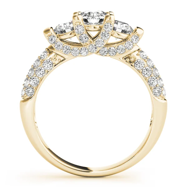 ENGAGEMENT RINGS 3 STONE ROUND - Image 6
