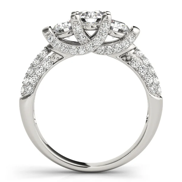ENGAGEMENT RINGS 3 STONE ROUND - Image 2