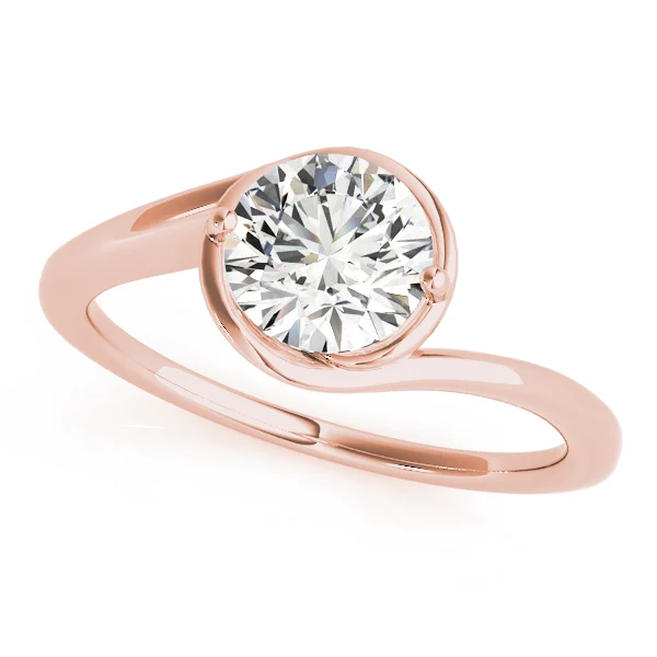 Solitaire Bypass Engagement Ring - Image 9
