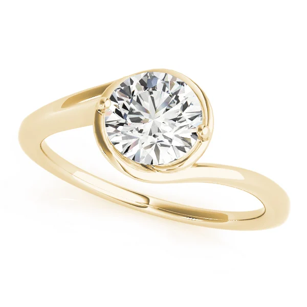 Solitaire Bypass Engagement Ring - Image 5