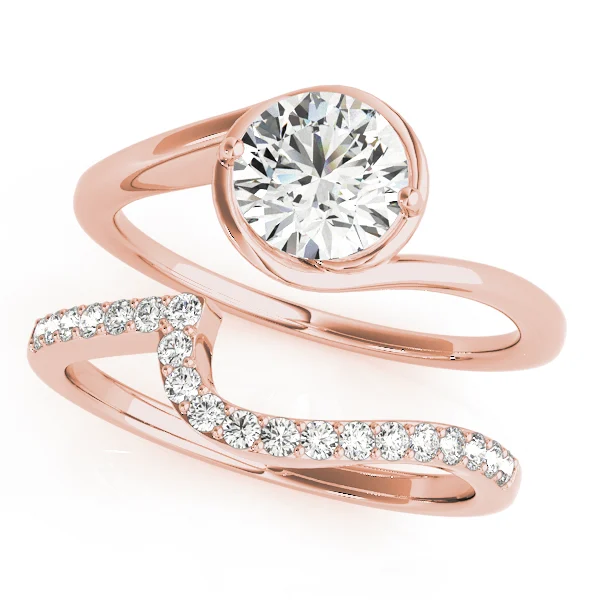 Solitaire Bypass Engagement Ring - Image 11